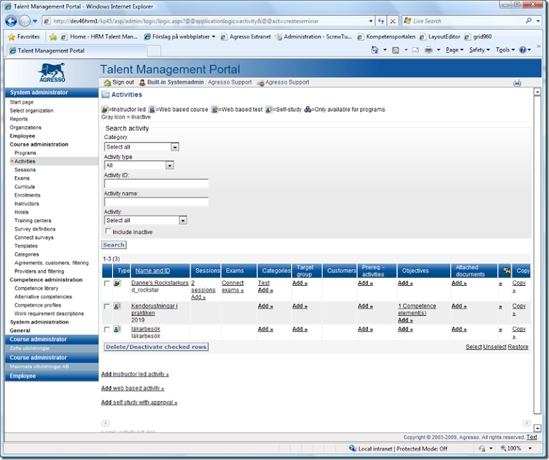 Agresso Talent Management